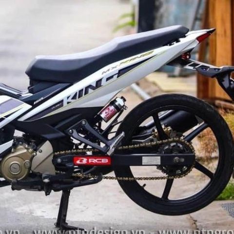 Tem Rời Exciter 150 Mx King Dán Xe Trắng Phối Xám Đen  - Decal In Chất Lượng