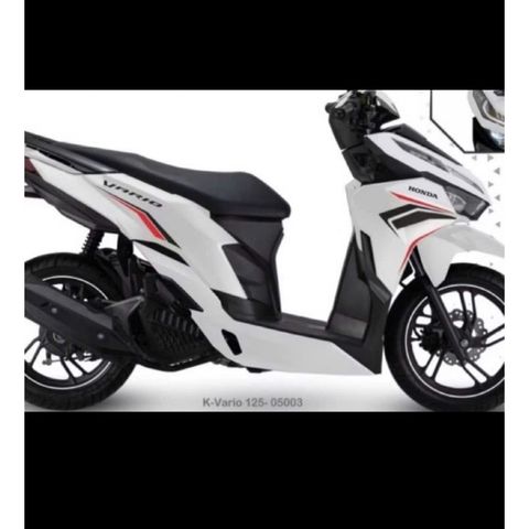 Tem Vario 125 Chỉ Đỏ dán xe Trắng
