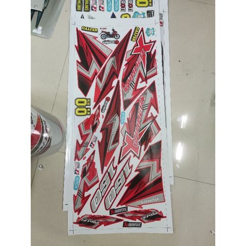 Tem Rời Honda Winner X Dán Xe Đỏ - Ms Q-30306  - Decal In Chất Lượng