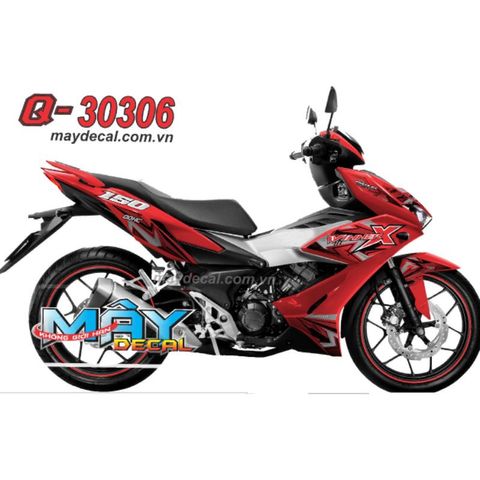 Tem Rời Honda Winner X Dán Xe Đỏ - Ms Q-30306  - Decal In Chất Lượng