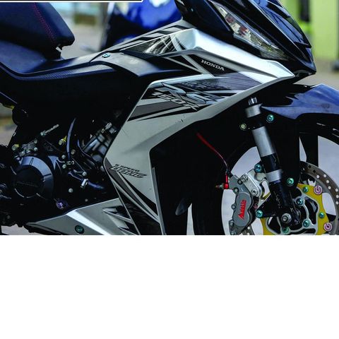 [FreeShip] [Ảnh thật] Tem rời Winner V1 - Mẫu RS150R trắng đen -  Chuẩn From cực đẹp Quyen Decal