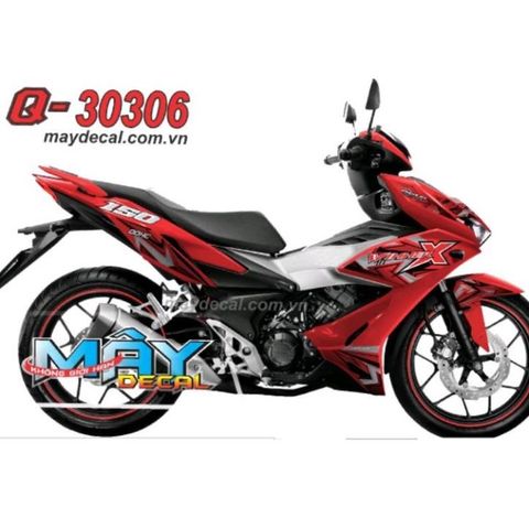 Tem Rời Honda Winner X Dán Xe Đỏ - Ms Q-30306  - Decal In Chất Lượng