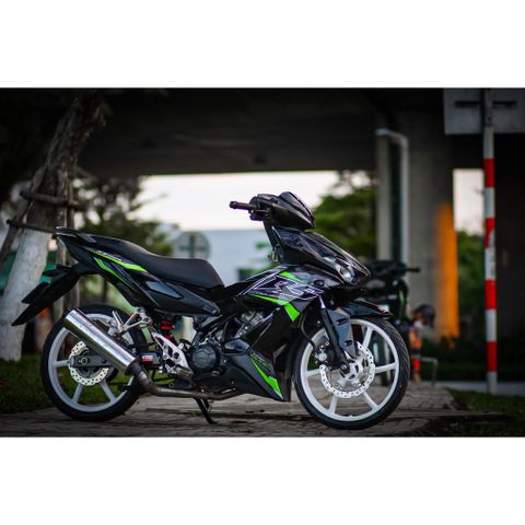Tem Rời Dán Xe Winner X Mẫu Chữ RS Xanh Lá Đen Cực Chất, Hàng 3 Lớp Chất Lượng Cao Quyen Decal