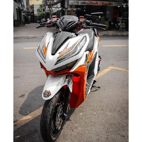 Tem Rời Vario 125 - Vario 150 Dán Xe Trắng Phối Đen Cam Xanh  - Decal In Chất Lượng