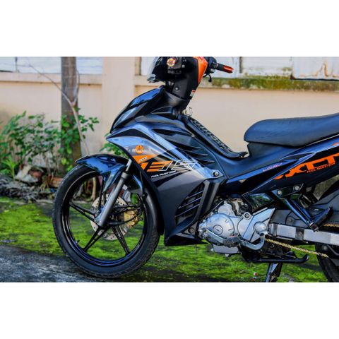 Tem Rời Dán Xe Exciter 135 Mẫu RC Xám Cam Cực Đẹp, Hàng 3 Lớp Chất Lượng Cao Quyen Decal