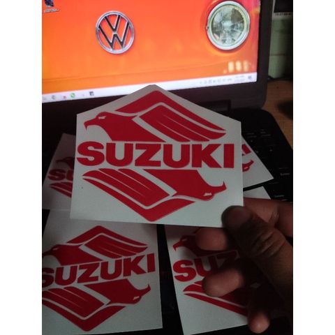Tem Logo Suzuki Hình Chim Đại Bàng 1 cái- Dán Đầu Dè Đuôi Sau  - Decal In Chất Lượng