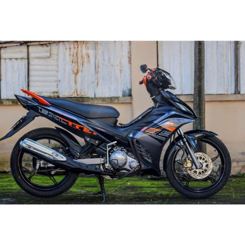 Tem Rời Dán Xe Exciter 135 Mẫu RC Xám Cam Cực Đẹp, Hàng 3 Lớp Chất Lượng Cao Quyen Decal