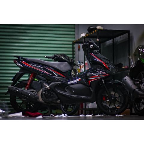 tem rời ab 125 2016 -2019 đỏ đen mẫu mới 2024 - Decal Cao Cấp Nhất