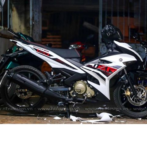Tem Rời Yamaha Exciter 150 2021 Trắng Đỏ  - Decal In Chất Lượng