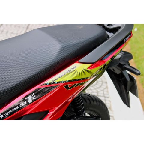 Tem Rời Dán Xe Vario 2018 Mẫu Liberty Walk Đỏ Vàng Đen Cực Chất, Hàng 3 Lớp Chất Lượng Cao Quyen Decal