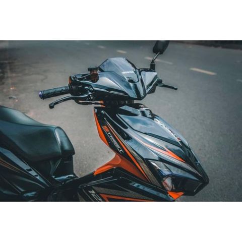Tem Rời Dán Xe Air Blade 2016 Mẫu Zin Cam Đen Cực Chất, Hàng 3 Lớp Chất Lượng Cao Quyen Decal