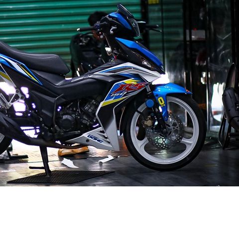 [FreeShip] [Ảnh thật] Tem rời Winner V1 - Mẫu RS150R xanh trắng nổi bật - Chuẩn From cực đẹp Quyen Decal