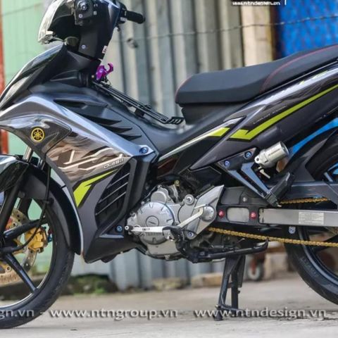 Tem Rời Ex 2011 Lc Xám Đen Họa Tiết Khói  - Decal In Chất Lượng