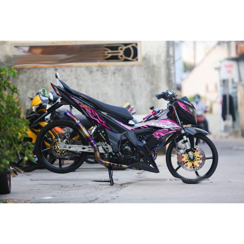 Tem rời Sonic 150 lửa đen hồng, in sắc nét, 3 lớp không phai màu CM00113 1 2