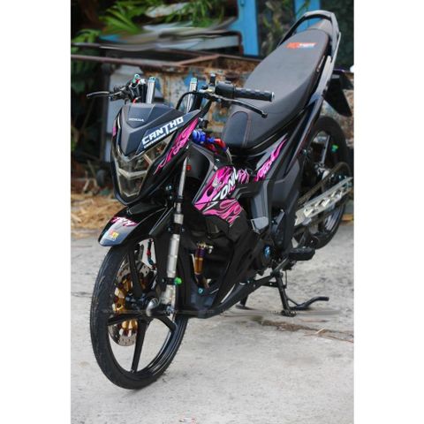 Tem rời Sonic 150 lửa đen hồng, in sắc nét, 3 lớp không phai màu CM00113 1 2