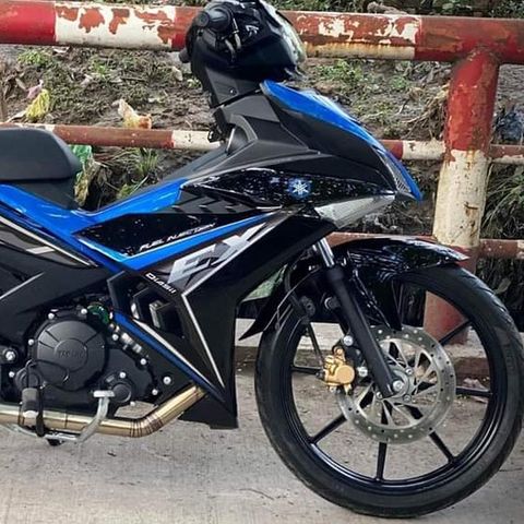 Tem Rời Ex 150 Đen Phối Xanh 2019