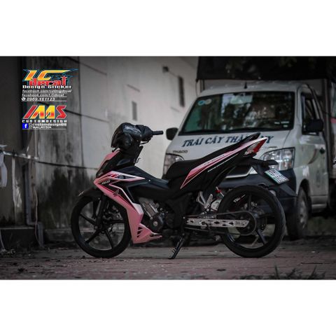 [FreeShip] [Ảnh thật] Tem rời Winner V1 chỉ đen đỏ - Mẫu RS150R Quyen Decal