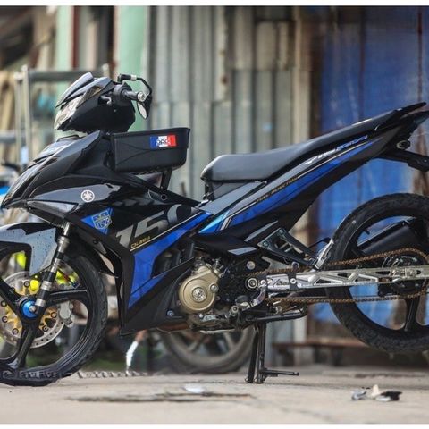 Exciter 150 y15zr xe đen xanh mẫu mới