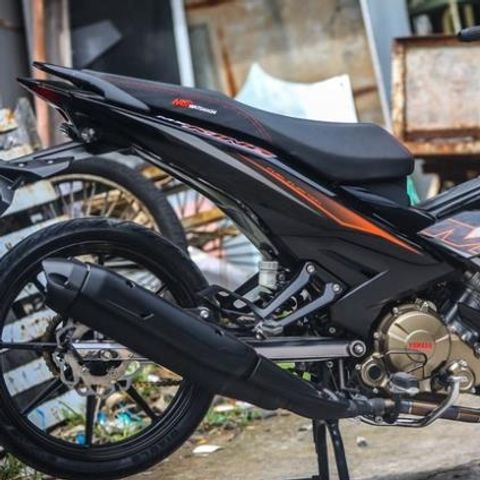 Tem Rời Yamaha Exciter 150 MxKing Đen Cam  - Decal In Chất Lượng