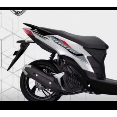 Tem rời Vario  Đỏ Đen dán xe trắng