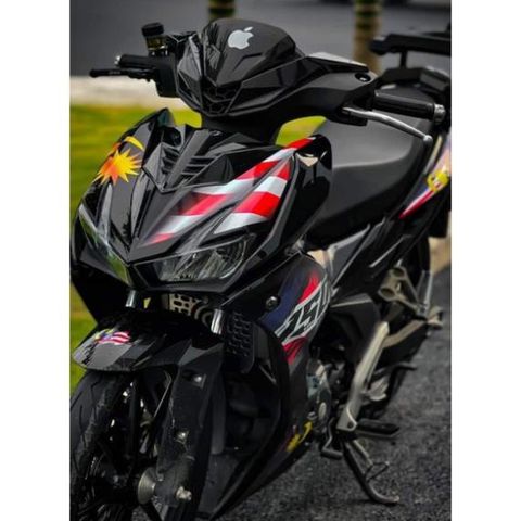Tem Rời Winner X In Cờ Malaysia Đen  - Decal In Chất Lượng