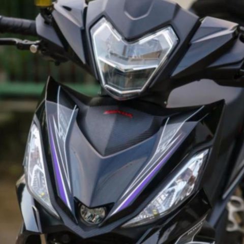 [Siêu Sale] [Ảnh thật] Tem rời Winner V1 mẫu RS 150 tím dán xe đen - mẫu mới 2023 Quyen Decal