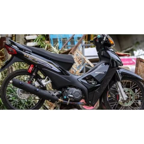 Tem Rời Honda Wave Anpha 110 Dán Xe Đen  - Decal In Chất Lượng