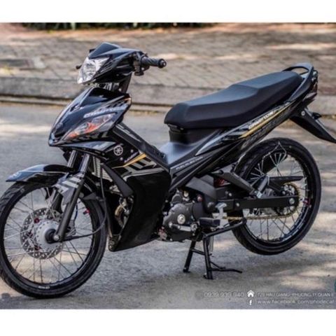 Tem Rời Exciter Crypton Đời 2006-2010 Dán Xe Đen  - Decal In Chất Lượng