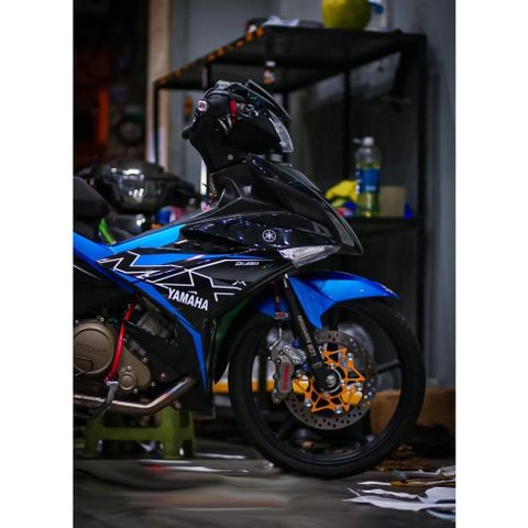 Tem rời Exciter 150 mẫu MX King 2019 phối đen xanh dương, in sắc nét, 3 lớp không phai màu CM00013 1 2