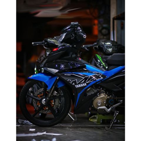 Tem rời Exciter 150 mẫu MX King 2019 phối đen xanh dương, in sắc nét, 3 lớp không phai màu CM00013 1 2