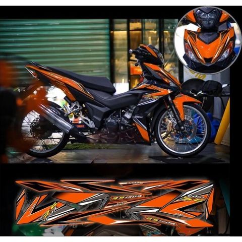 tem rời winner Rs 150R xe đen phối nhiều màu