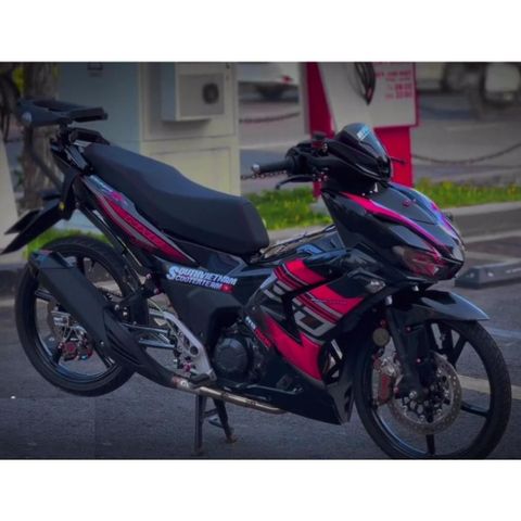 Tem dán rs150r xe winner x v3 màu đen xám hồng - Decal Cao Cấp Nhất