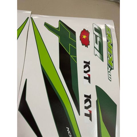Tem MX king xanh lá nhám cho Exciter 150 - tem cao cấp không bay màu Cao Cấp