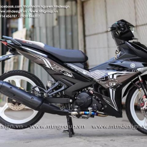 Tem Rời Ex 150 Chữ EXI Dán Xe Đen  - Decal In Chất Lượng