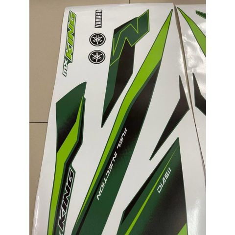 Tem MX king xanh lá nhám cho Exciter 150 - tem cao cấp không bay màu Cao Cấp