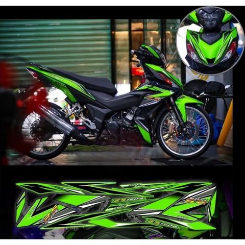 tem rời winner Rs 150R xe đen phối nhiều màu