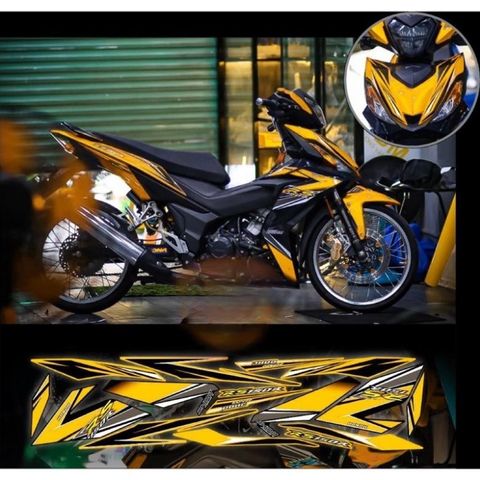 tem rời winner Rs 150R xe đen phối nhiều màu