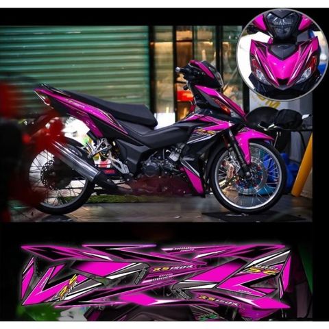 tem rời winner Rs 150R xe đen phối nhiều màu