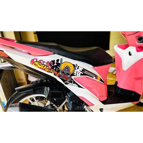 Tem Rời Honda Vario 150 Đời Mới - Mẫu Samurai Dán Xe Trắng  - Decal In Chất Lượng