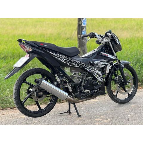 tem rời satria lửa trắng đen mẫu ( HÓT ) 2023 , tem 3 lớp bền màu - Decal Cao Cấp Nhất