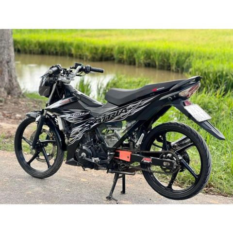 tem rời satria lửa trắng đen mẫu ( HÓT ) 2023 , tem 3 lớp bền màu - Decal Cao Cấp Nhất