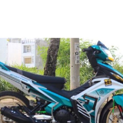 Tem Ex 135 2011 Dán Xe Trắng Phối Xanh Ngọc Lục Bảo  - Decal In Chất Lượng