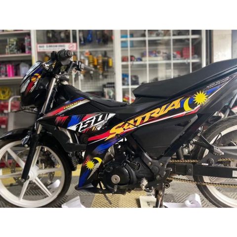 Tem Rời Suzuki Raider Satria Cờ Malay  - Decal In Chất Lượng