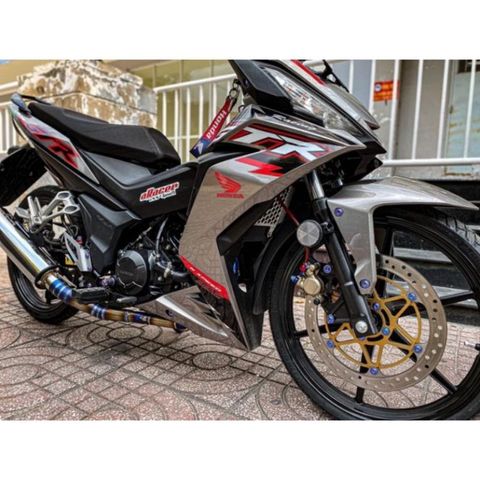 Tem Rời Winner Gtr V1 Xám Lông Chuột  - Decal In Chất Lượng