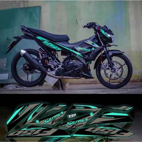 tem rời satria full đen phối đủ màu