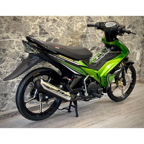 Tem Rời Dán Xe Exciter 2009 Mẫu Spark 135 Xanh Lá Đen Cực Đẹp, Tem Cao Cấp Quyen Decal