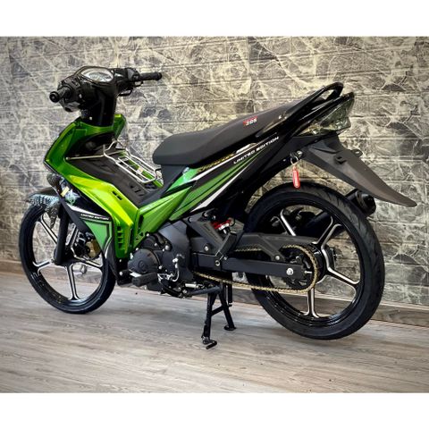 Tem Rời Dán Xe Exciter 2009 Mẫu Spark 135 Xanh Lá Đen Cực Đẹp, Tem Cao Cấp Quyen Decal