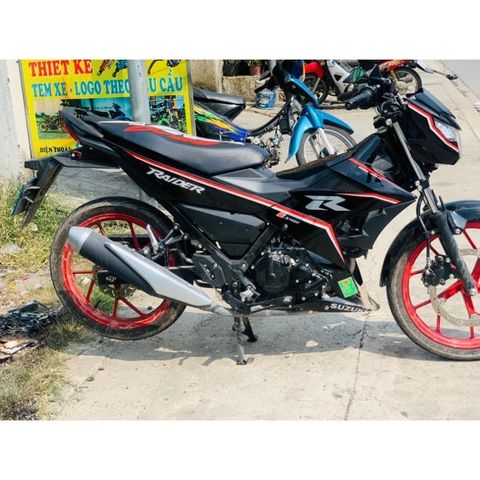 tem rời raider zin R full đen đỏ
