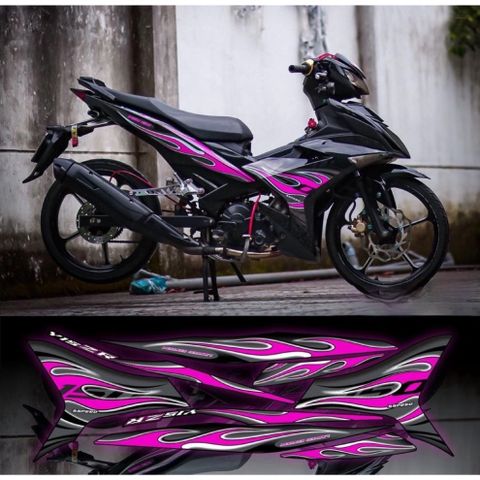 Tem exciter lửa xe đen phối đủ màu