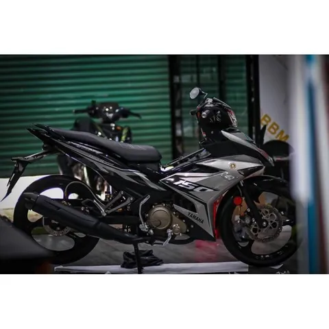 tem rời exciter 150 mẫu y15 chế bạc đen mới